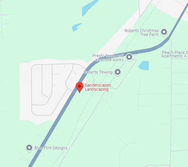 a preview map location of Sanderscapes Landscaping